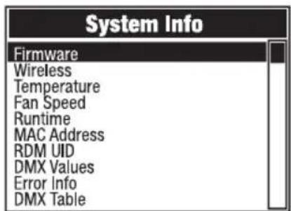 Cameo OTOS W6 - SYSTEM INFORMATION (System Info) - 2