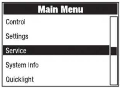 Cameo OTOS W6 - SERVICE MENU (Service) - 1