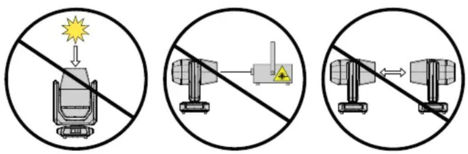 Cameo OTOS W6 - ATTENTION! POTENTIAL DAMAGE FROM EXTERNAL LIGHT SOURCES! - 1