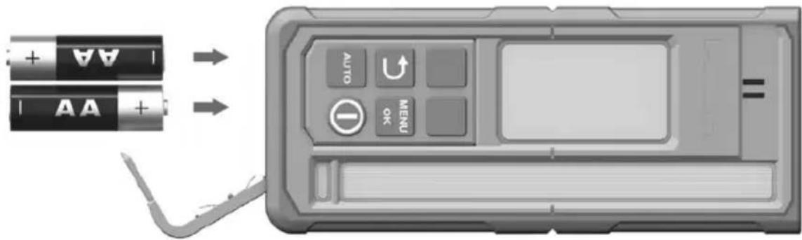HILTI PRA 400 - Isætning af batterier - 2