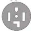 ELECTROLUX ELFE7738AW - 3-wire receptacle (NEMA type 10-30R) - 1