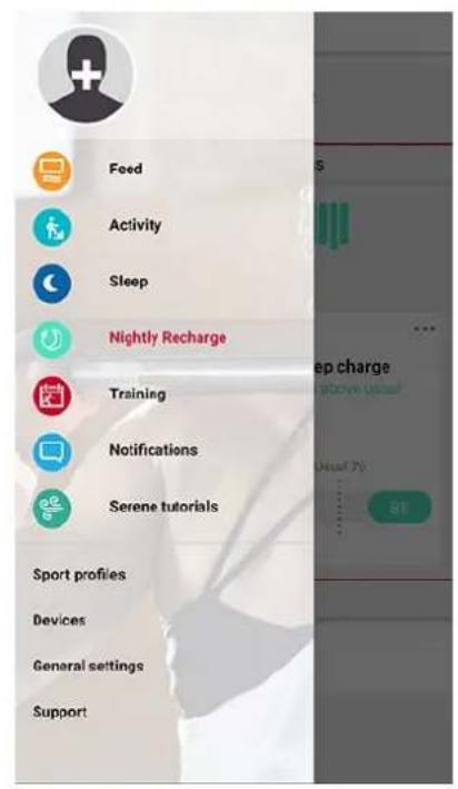 POLAR Vantage M3 - Nightly Recharge dans l'application Polar Flow - 1
