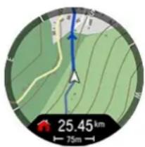 POLAR Vantage M3 - Pour régler Revenir sur mes pas depuis le menu rapide : - 1