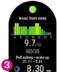 POLAR Vantage M3 - Boost du sommeil de la journée sur Polar Vantage M3 - 3
