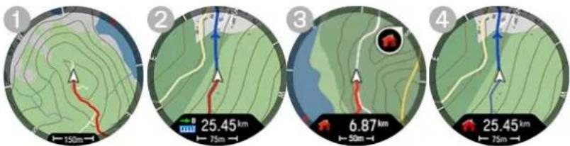 POLAR Vantage M3 - UTILISER DES CARTES PENDANT L'ENTRAJINEMENT - 1