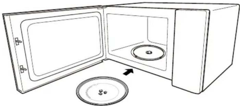 TEKA MW FS20 G - TURNTABLE INSTALLATION - 2