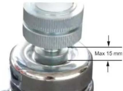 Max 15 mm