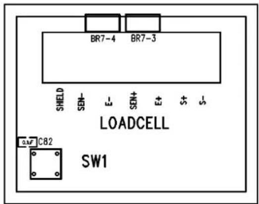 BR7-4 BR7-3 SHIELD SEN- E- SEN+ E+ S+ S- LOADCELL C82 SW1