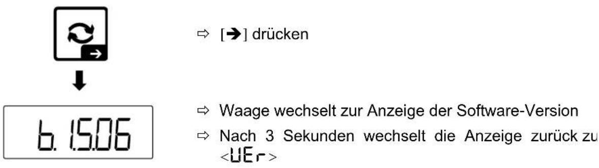 Kern TKXC-TM-A - Software-Version anzeigen - 2