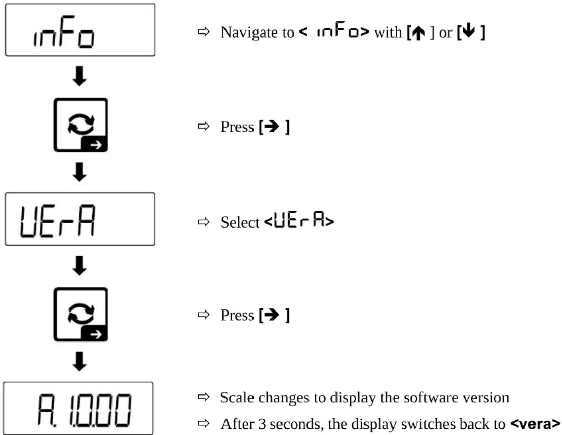 Kern TKXC-TM-A - Display software version for calibratable devices - 1