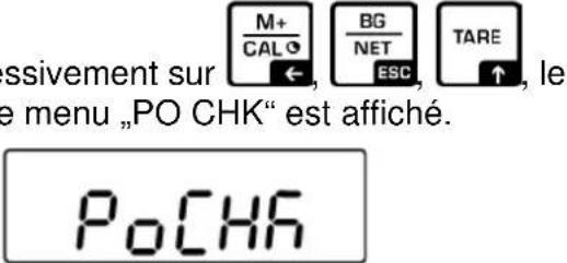 Kern KIB-TM - Navigation dans le menu : - 2