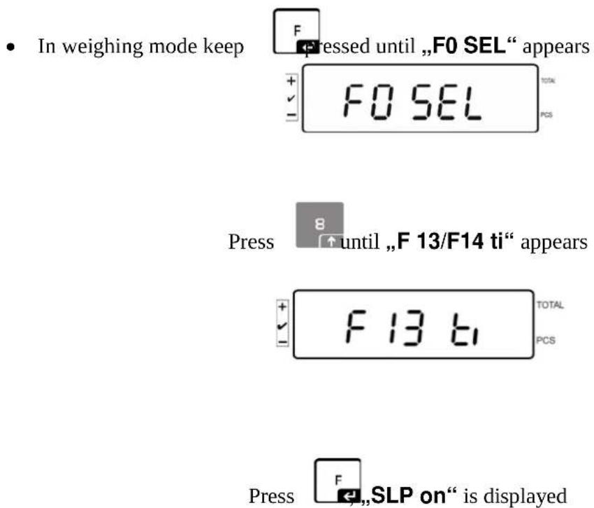 Kern KFS-TM - Setting date: - 1