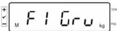 Kern KFS-TM - Navigation in the menu: - 4