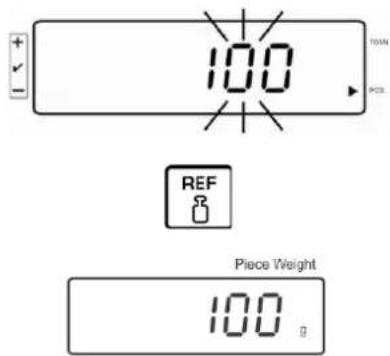 100 REF Piece Weight 100 g