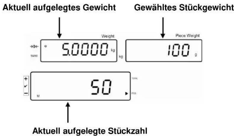 Kern KFS-TM - Summieren bei Gewichtsanzeige: - 1