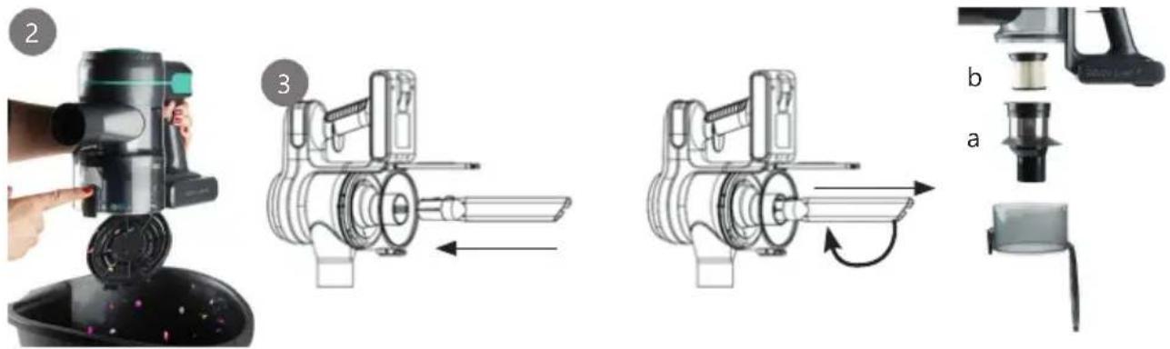PRIMO PR509SV - REINIGUNG DES STAUBBEHÄLTERS - 1