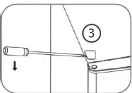 PRIMO PR123DV - ÖFFNUNGSRICHTUNG DER TÜR ÄNDERN - 3