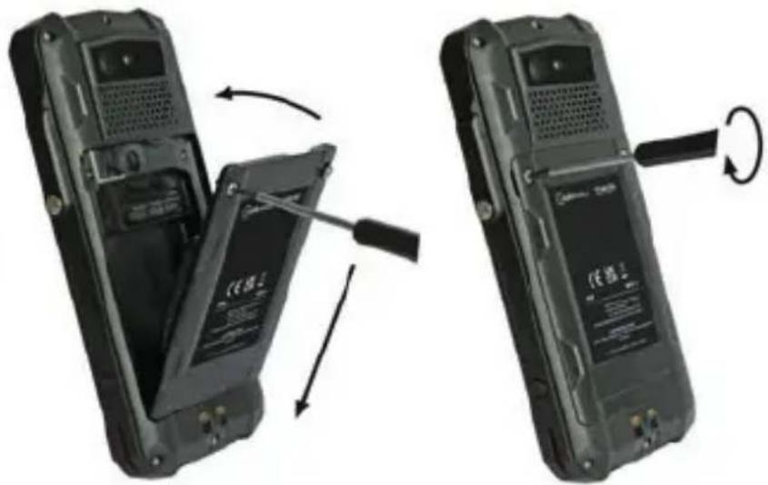 i.safe Mobile IS540.RG - バッテリーの取り付け - 1