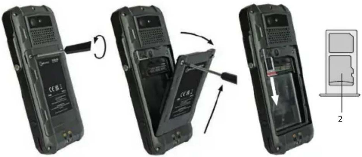 i.safe Mobile IS540.RG - >microSD 카드 삽입/제거 - 1