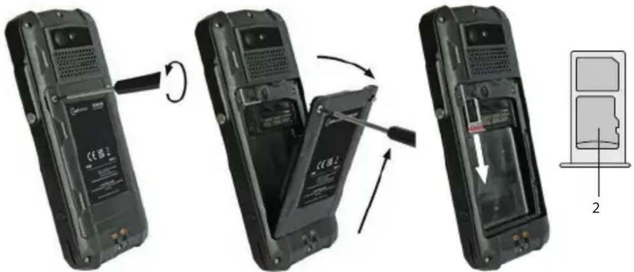 i.safe Mobile IS540.RG - 插入/移除 microSD 卡 - 1