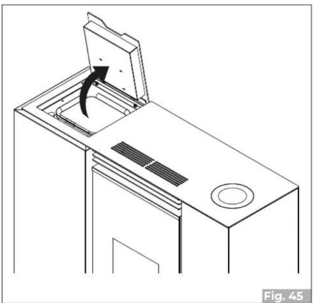 Palazzetti Ecofire Tiffany Idro - Pellet loading - 1