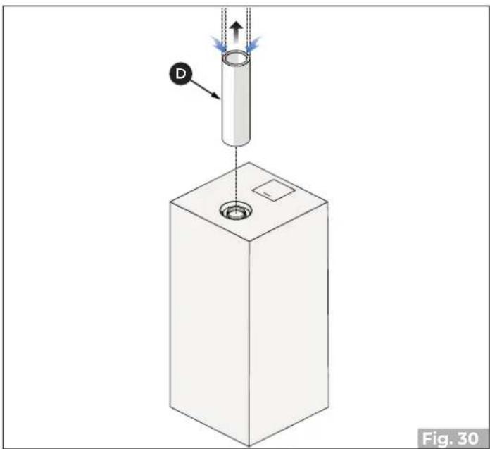 Palazzetti Ecofire Tiffany Idro - Tubo coaxial - 1