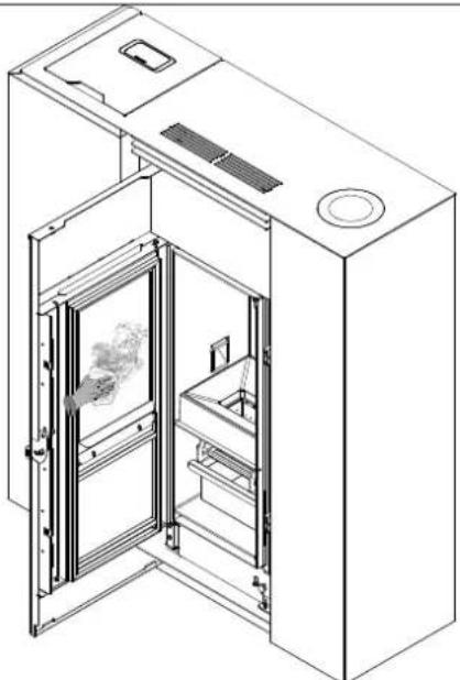 Palazzetti Ecofire Tiffany Idro - Limpieza del vidrio - 1