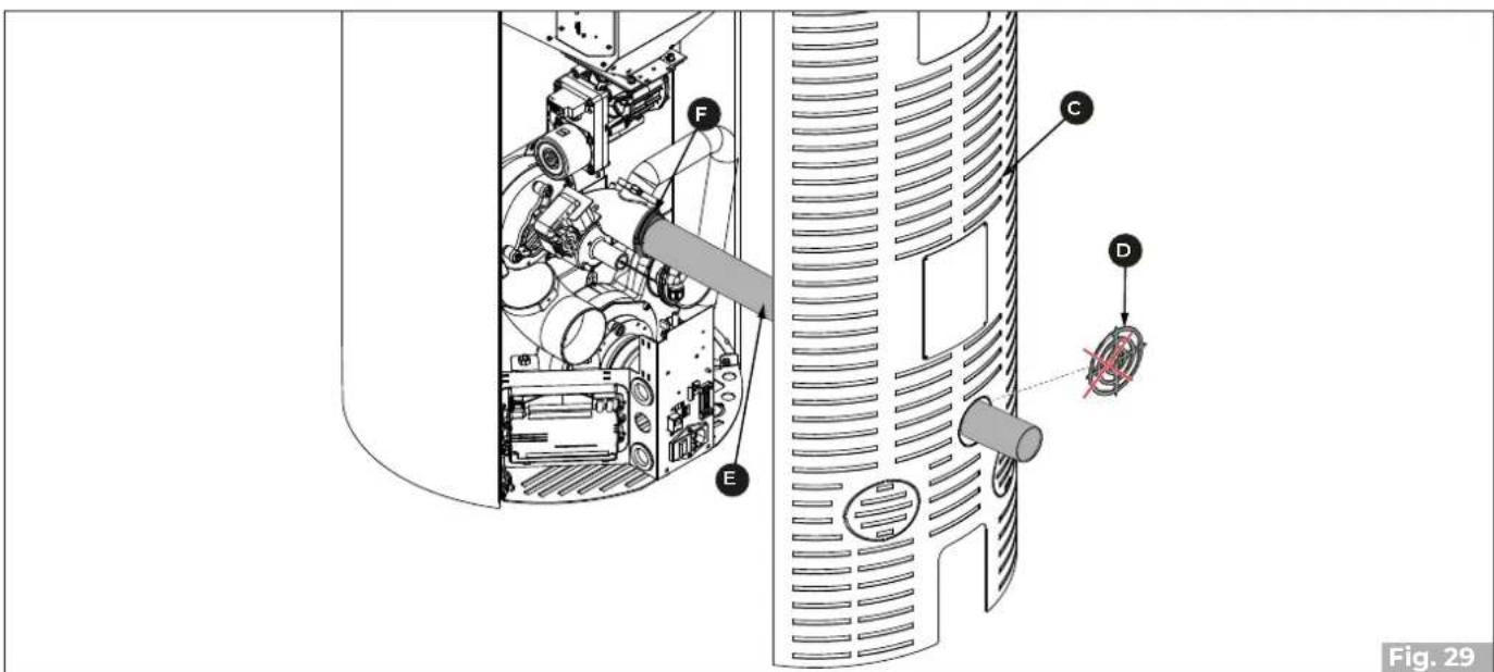 Palazzetti Ecofire Flo 6 - Single-wall pipe and air intake connected to the outside - 1