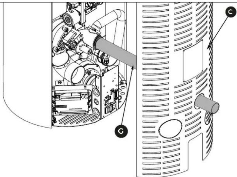 Palazzetti Ecofire Flo 6 - Configurations d'installation SORTIE ARRIERE - 4