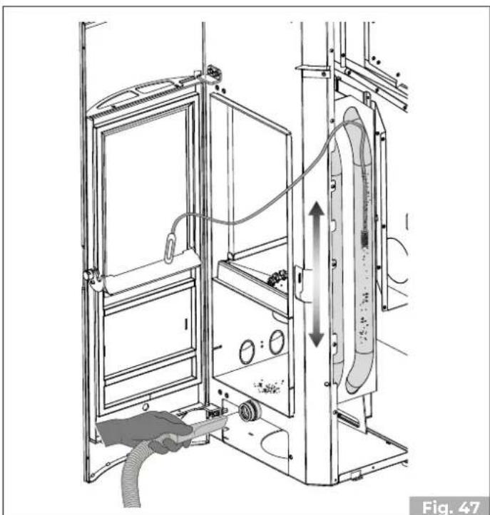 Palazzetti Ecofire Flo 6 - Maintenance of flue manifold - 1