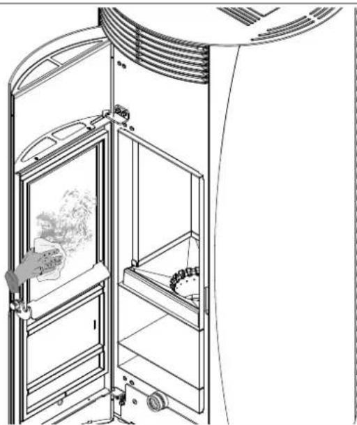 Palazzetti Ecofire Flo 6 - Pulizia del vetro - 2
