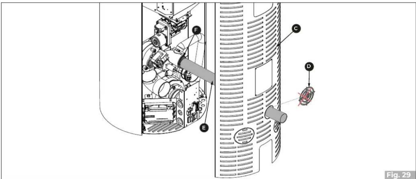 Palazzetti Ecofire Flo 6 - Configuraciones de instalación salida trasera - 3