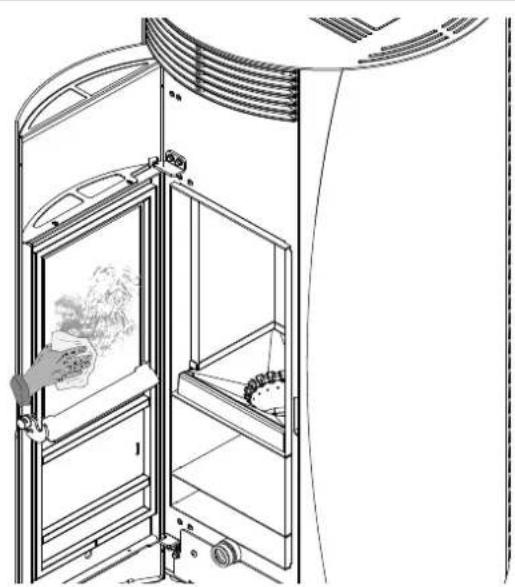 Palazzetti Ecofire Flo 6 - Nettoyage de la vitre - 2