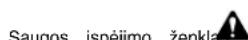 NAC 6210701X54N - Saugos įspėjimo ženklas ir įspėjamieji žodžiai - 1