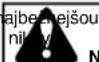 NAC 6210701X54N - Všeobecné bezpečnostné výstrahy - 1