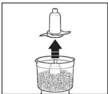 HAMILTON BEACH 53800 - Using Food Processor Attachment – Chopping/Mixing Blade (cont.) - 5