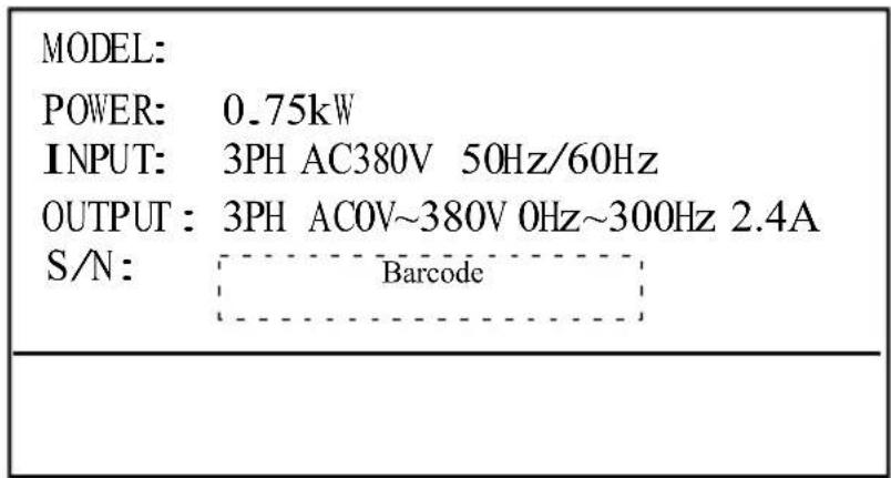 MSW FI-7500 - Nameplate - 1