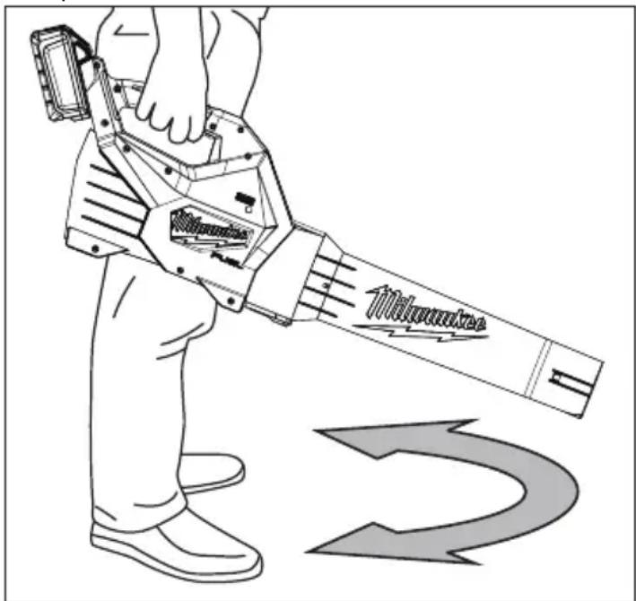 MILWAUKEE M18 Fuel 3017-21HD - Uso del soplador - 1