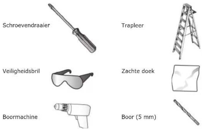 Schwaiger LED220 011 - VOOR DE INSTALLATIE HEEFT U NODIG: - 1