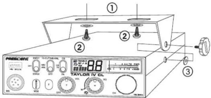 PRESIDENT Taylor IV CL - 1) ELEGIR EL EMPLAZAMIENTO Y MONTAJE DEL PUESTO MÓVIL - 1