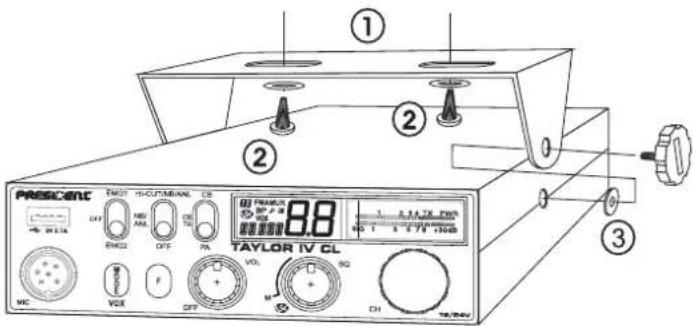 PRESIDENT Taylor IV CL - 1) GDZIE I JAK ZAMONTOWAĆ CB RADIO - 1