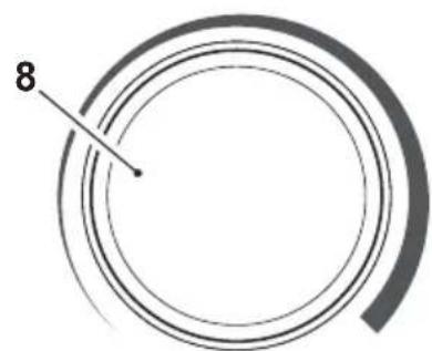 OLIMPIA SPLENDID Caldo Pocket - Knop "8"- Thermostat - 1