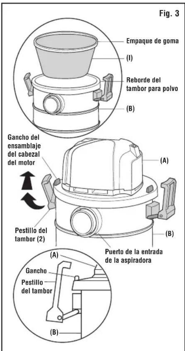 RIDGID HDAV0500 - ENSAMBLAJE DE LA ASPIRADORA (Fig. 3) - 1