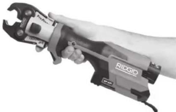 RIDGID RP 251 - Pressing A Fitting With Typical Scissor Jaws - 1