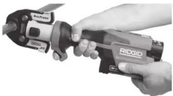 RIDGID RP 251 - Pressing A Fitting With Typical Scissor Jaws - 4