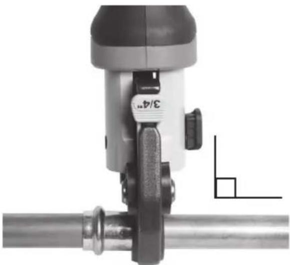 RIDGID RP 251 - Pressing A Fitting With Typical Scissor Jaws - 3