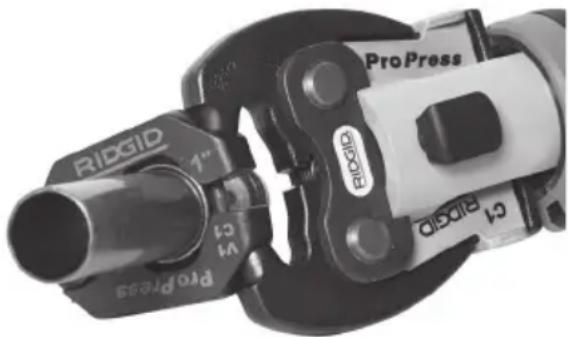RIDGID RP 251 - Selladura de un acoplamiento con un conjunto típico de accionador y aro sellador - 1