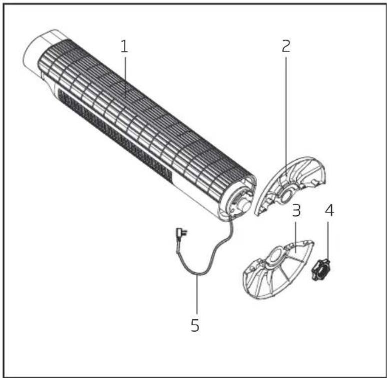 BEKO EFW5000WS - Schéma des composants - 1