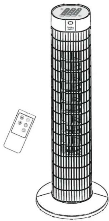 BEKO EFW5000WS - Turmventilator Bedienungsanleitung - 1