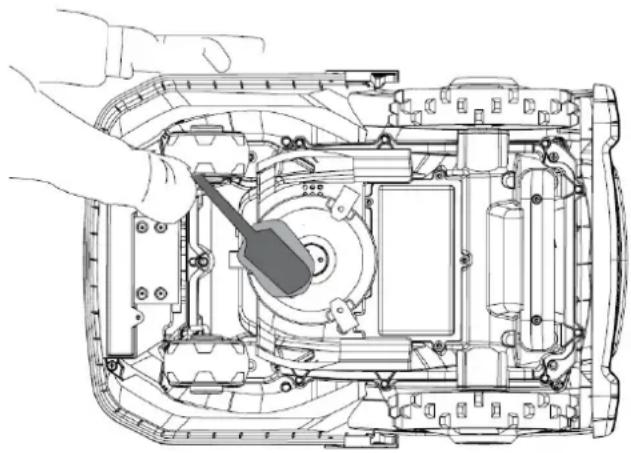 Texas TMX600 - Reinigung der Unterseite - 1